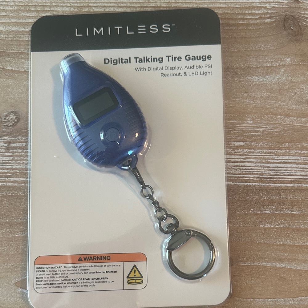 Limitless brand Blue Digital Talking Tire Gauge